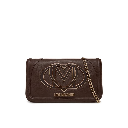 LOVE MOSCHINO Torebka JC4010PP1NLG0301 Brązowy ze sklepu MODIVO w kategorii Kopertówki - zdjęcie 185353729