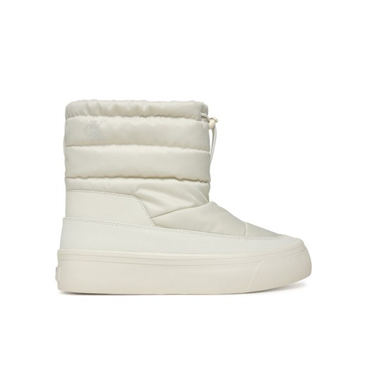Calvin Klein Sneakersy Vulc Flatf Snowboot Nylon Mix Mg YW0YW01977 Biały ze sklepu MODIVO w kategorii Buty sportowe damskie - zdjęcie 185353766
