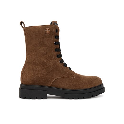 Tommy Hilfiger Trapery Lace-Up Bootie T4A5-34024-1429 Brązowy ze sklepu MODIVO w kategorii Buty zimowe dziecięce - zdjęcie 185353849
