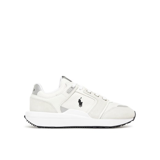 Polo Ralph Lauren Sneakersy Train 89 V2 Suede-Paneled Sneaker 809973974001 Biały ze sklepu MODIVO w kategorii Buty sportowe męskie - zdjęcie 185353877