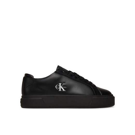 Calvin Klein Sneakersy Basket Cupsole Laceup Lth Ml YW0YW01945 Czarny ze sklepu MODIVO w kategorii Buty sportowe damskie - zdjęcie 185353889