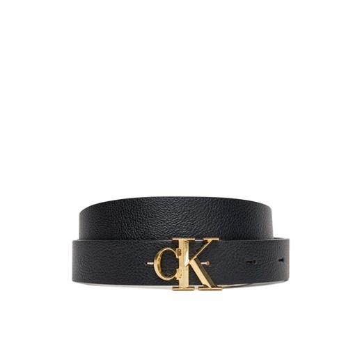 Calvin Klein Pasek Damski Facet Ck Buckle 25Mm Pebble Rev/ LV04F7044G Czarny ze sklepu MODIVO w kategorii Paski damskie - zdjęcie 185353969