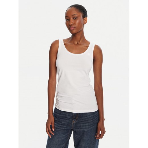 G-Star Raw Top Base D07210-3310 Biały Slim Fit ze sklepu MODIVO w kategorii Bluzki damskie - zdjęcie 185355396