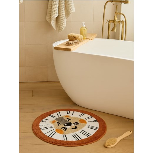 Sinsay - Dywanik łazienkowy z motywem lwa - brązowy ze sklepu Sinsay w kategorii Dywaniki łazienkowe - zdjęcie 185355867