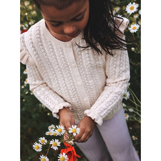 Reserved - Dzianinowy kardigan - kremowy Reserved 98 (2-3 lata) Reserved