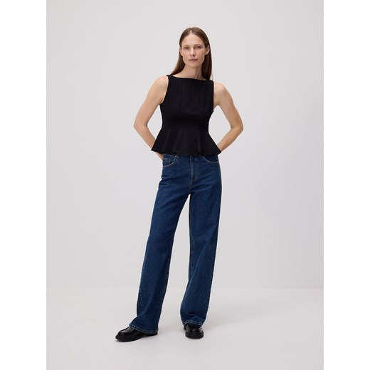 Reserved - Bluzka z wiskozą - czarny Reserved M Reserved