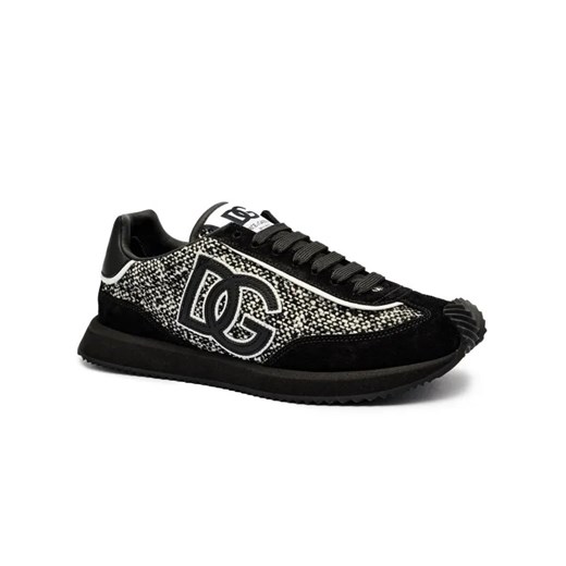 Dolce & Gabbana Skórzane sneakersy | z dodatkiem wełny Dolce & Gabbana 44 Gomez Fashion Store