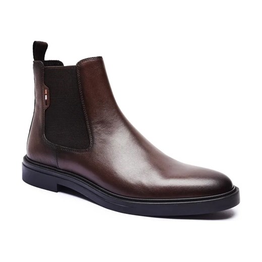 BOSS BLACK Skórzane sztyblety Calev_Cheb_ltfb ze sklepu Gomez Fashion Store w kategorii Buty zimowe męskie - zdjęcie 185356837