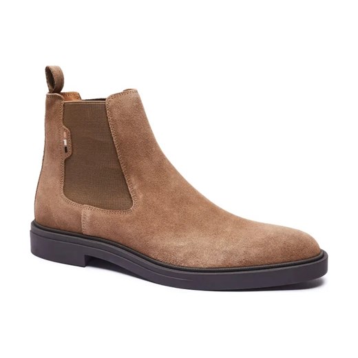 BOSS BLACK Skórzane sztyblety Calev_Cheb_sdfb ze sklepu Gomez Fashion Store w kategorii Buty zimowe męskie - zdjęcie 185356845