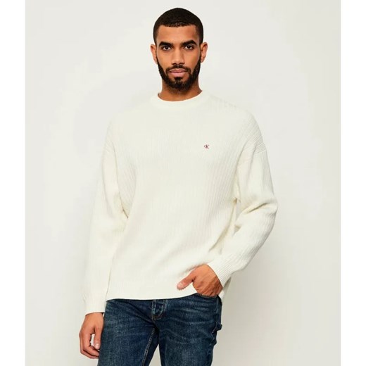 Calvin Klein Jeans Sweter | Oversize fit ze sklepu Gomez Fashion Store w kategorii Swetry męskie - zdjęcie 185357085