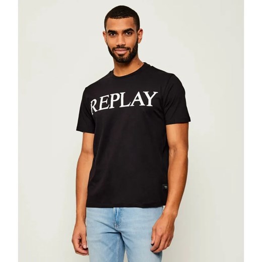 Replay T-shirt | Regular Fit ze sklepu Gomez Fashion Store w kategorii T-shirty męskie - zdjęcie 185357098