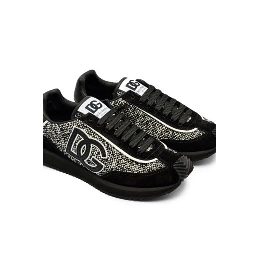 Dolce & Gabbana Skórzane sneakersy | z dodatkiem wełny Dolce & Gabbana 43 Gomez Fashion Store