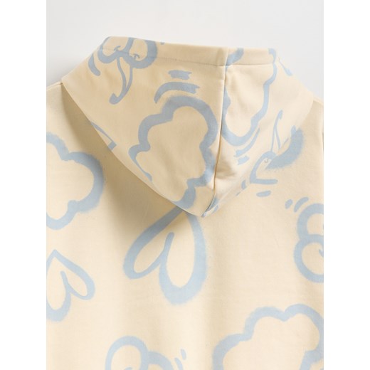 Reserved - Bluza z nadrukiem - kremowy Reserved 116 (5-6 lat) Reserved