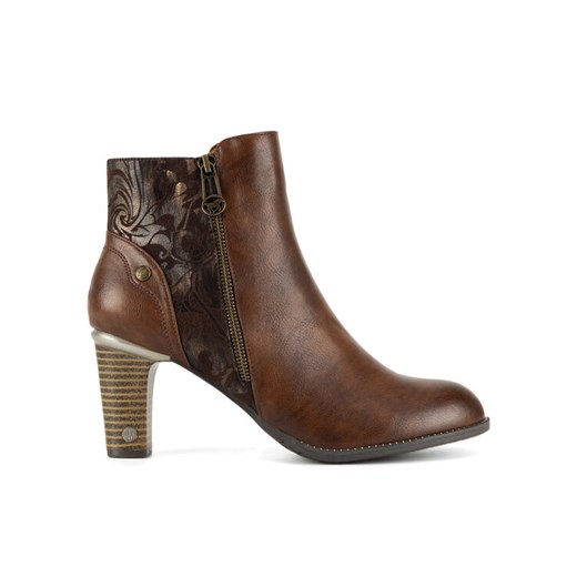 Botki Mustang 1335-501 Brązowy - id: 5905588860839 - marki Mustang - 185362246 Botki Mustang 1335-501 Brązowy ze sklepu eobuwie.pl w kategorii Botki - zdjęcie 185362246