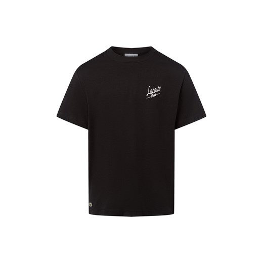 Lacoste Koszulka męska Mężczyźni Bawełna czarny nadruk ze sklepu vangraaf w kategorii T-shirty męskie - zdjęcie 185362718