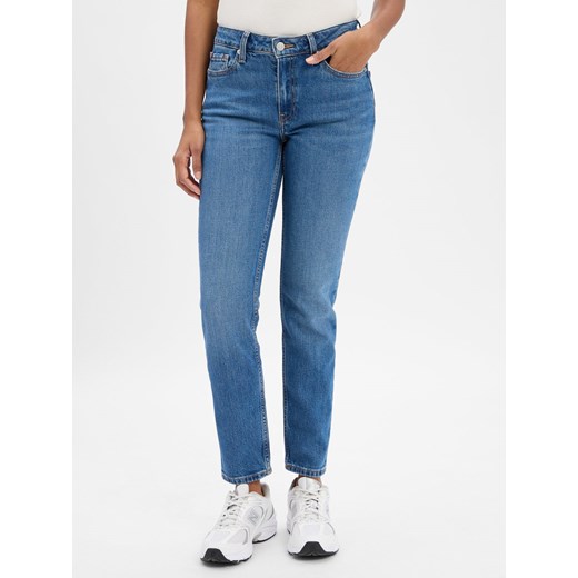 Tommy Hilfiger Dżinsy slim fit Kobiety Bawełna medium stone jednolity ze sklepu vangraaf w kategorii Jeansy damskie - zdjęcie 185362785