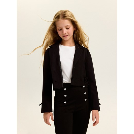 Reserved - Spodnie flare - czarny ze sklepu Reserved w kategorii Spodnie dziewczęce - zdjęcie 185362969