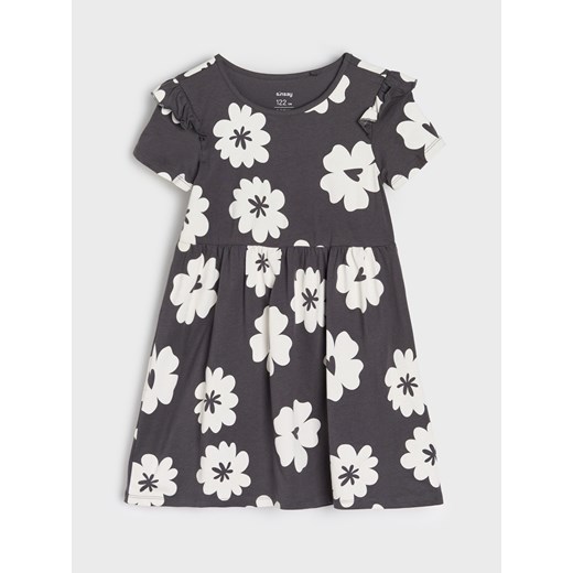 Sinsay - Sukienka mini z falbanami 2 pack - wielobarwny Sinsay 134 (8-9 l) Sinsay