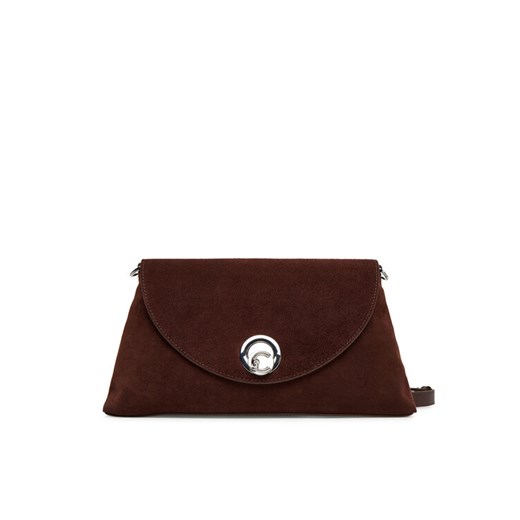 Torebka Coccinelle Toc Coccinellenikla Suede Bim E1 TOC 12 01 01 Brązowy ze sklepu eobuwie.pl w kategorii Listonoszki - zdjęcie 185363977