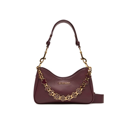 Torebka LOVE MOSCHINO JC4070PP1NL1355A Bordowy ze sklepu eobuwie.pl w kategorii Listonoszki - zdjęcie 185363998