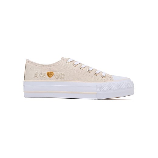 Sixth Sens Sneakersy w kolorze beżowym ze sklepu Limango Polska w kategorii Trampki damskie - zdjęcie 185364725
