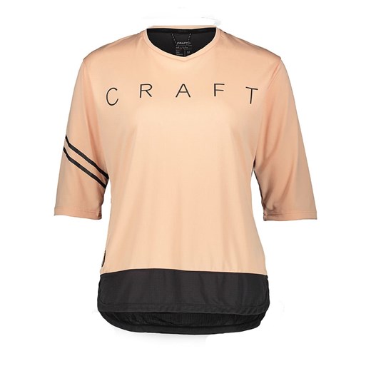 Craft Koszulka kolarska &quot;Core Offroad&quot; w kolorze beżowo-czarnym ze sklepu Limango Polska w kategorii Bluzki damskie - zdjęcie 185364838