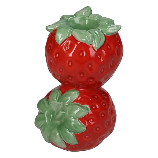 Kersten Świecznik &quot;Strawberry&quot; w kolorze czerwonym - 8 x 12 x 7 cm ze sklepu Limango Polska w kategorii Świeczniki - zdjęcie 185364899