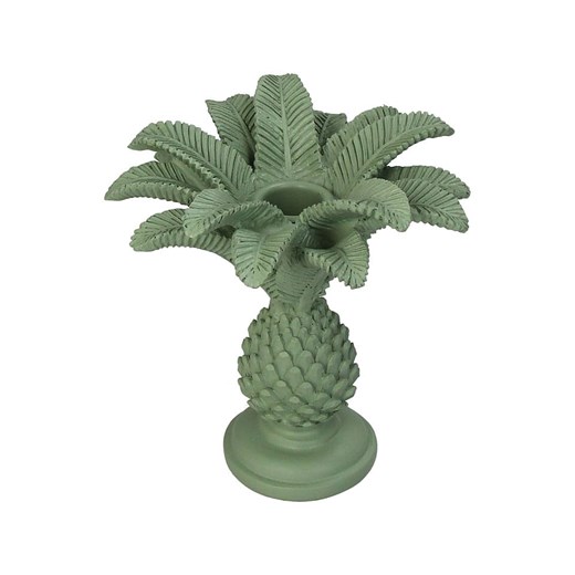 Kersten Świecznik &quot;Palm Tree&quot; w kolorze zielonym - wys. 14 x Ø 13 cm ze sklepu Limango Polska w kategorii Świeczniki - zdjęcie 185365006