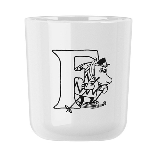 RIG-TIG Kubek &quot;Moomin ABC - F&quot; w kolorze białym - 200 ml ze sklepu Limango Polska w kategorii Kubki - zdjęcie 185365075