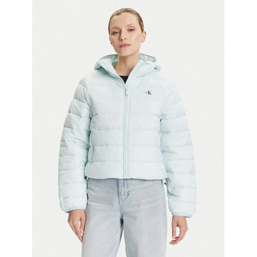 Calvin Klein Jeans Kurtka przejściowa LV047C510G Błękitny Regular Fit ze sklepu MODIVO w kategorii Kurtki damskie - zdjęcie 185365378