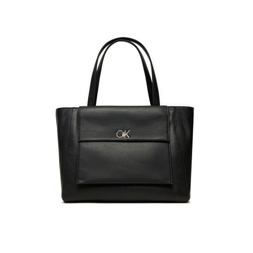 Calvin Klein Torebka Ck Medium Shopper K60K612811 Czarny ze sklepu MODIVO w kategorii Torby Shopper bag - zdjęcie 185365385