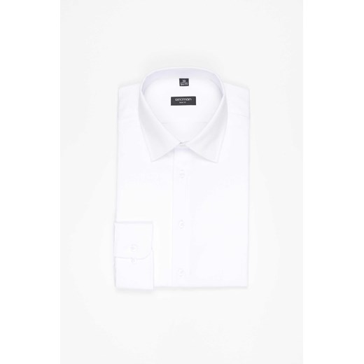 KOSZULA CORSINI 3182D DŁUGI RĘKAW SLIM FIT BIAŁY ze sklepu Recman w kategorii Koszule męskie - zdjęcie 185365757
