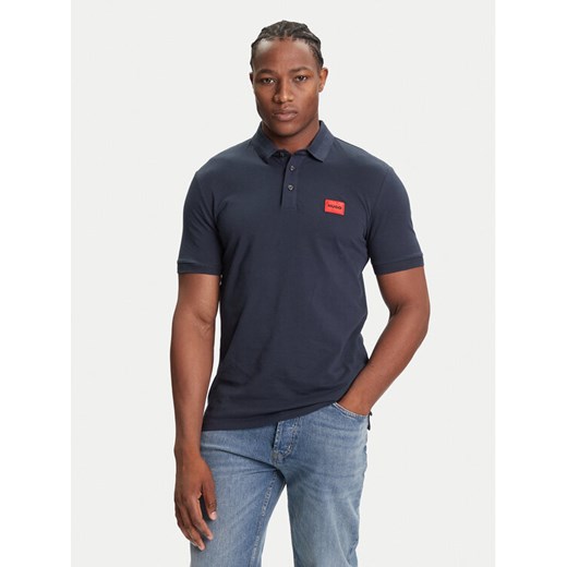 Hugo Polo Dereso222 50466202 Granatowy Slim Fit ze sklepu MODIVO w kategorii T-shirty męskie - zdjęcie 185366365