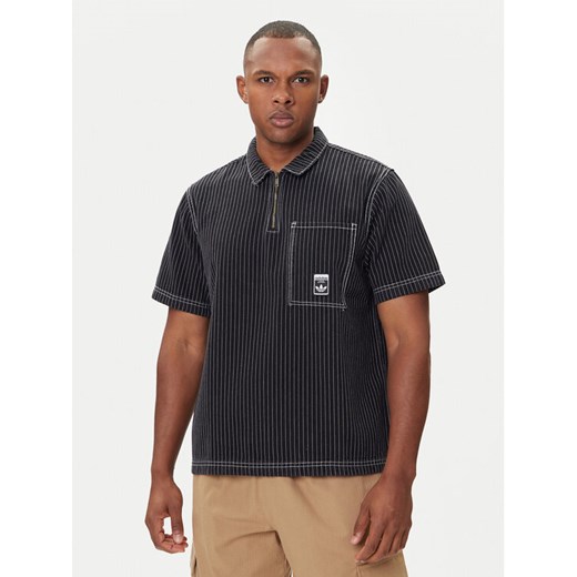 adidas Polo Wabash JW0171 Czarny Loose Fit ze sklepu MODIVO w kategorii T-shirty męskie - zdjęcie 185366366