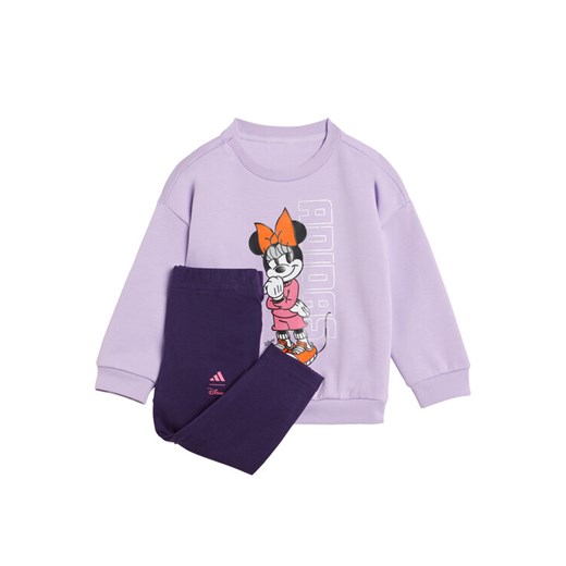 adidas Komplet bluza i legginsy Disney Minnie Mouse JL9173 Fioletowy Regular Fit ze sklepu MODIVO w kategorii Komplety niemowlęce - zdjęcie 185366409