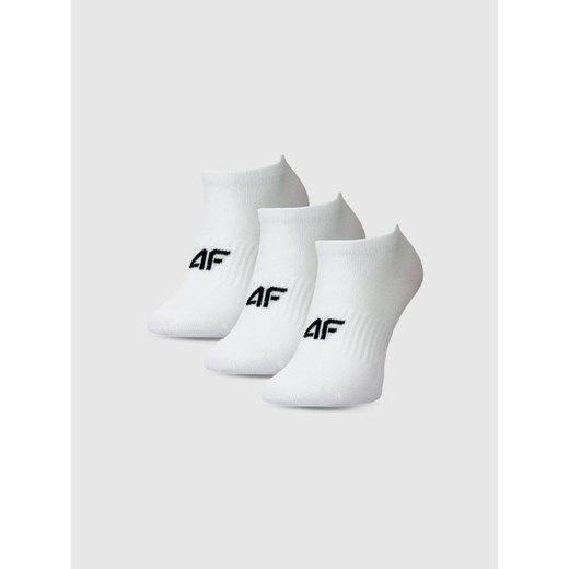 Dziewczęce skarpetki (3-pack) 4F 4FJWMM00USOCF496 - białe ze sklepu Sportstylestory.com w kategorii Skarpetki dziecięce - zdjęcie 185368185