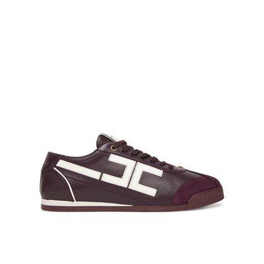 Sneakersy Elisabetta Franchi SA-82G-56E2-V400 Bordowy ze sklepu eobuwie.pl w kategorii Buty sportowe damskie - zdjęcie 185368477