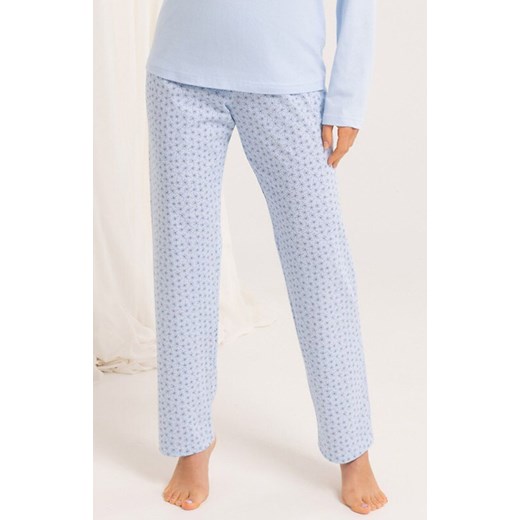 Bawełniana piżama damska długa niebieska 708, Kolor niebieski, Rozmiar L, Regina ze sklepu Primodo w kategorii Piżamy damskie - zdjęcie 185369008