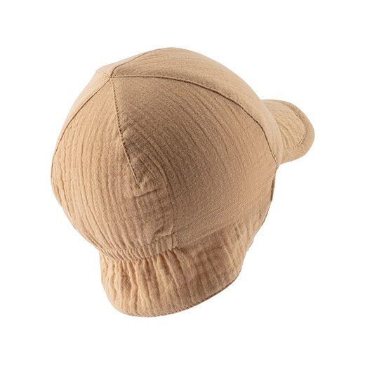 Sterntaler Czapka &quot;Musselin&quot; w kolorze jasnobrązowo-białym Sterntaler 39 cm wyprzedaż Limango Polska