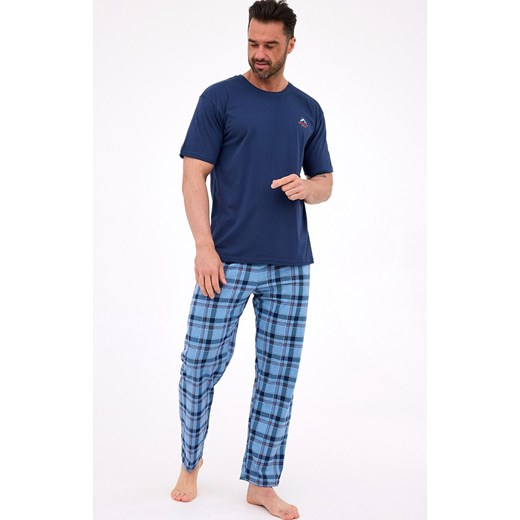 Bawełniana piżama męska 134/315 North, Kolor jeans-wzór, Rozmiar S, Cornette ze sklepu Intymna w kategorii Piżamy męskie - zdjęcie 185369348