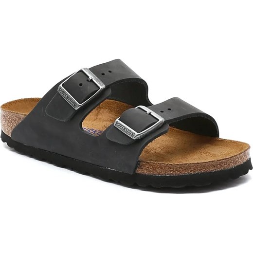 Birkenstock Skórzane klapki Arizona bs | narrow fit soft footbed ze sklepu Gomez Fashion Store w kategorii Klapki damskie - zdjęcie 185369676