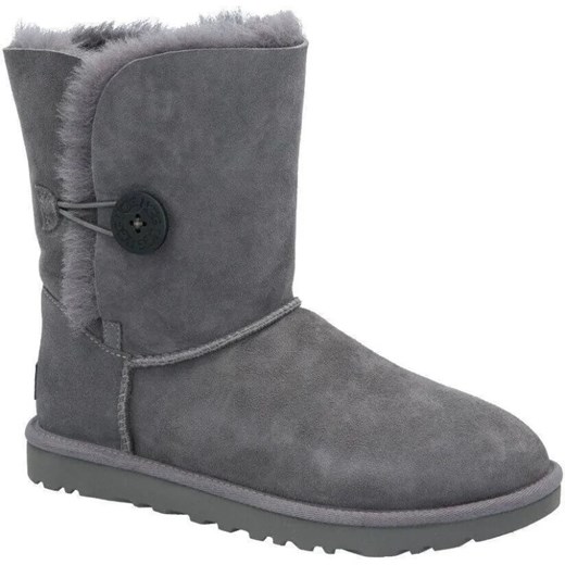 UGG Skórzane śniegowce W Bailey Button II | z dodatkiem wełny ze sklepu Gomez Fashion Store w kategorii Śniegowce damskie - zdjęcie 185369705