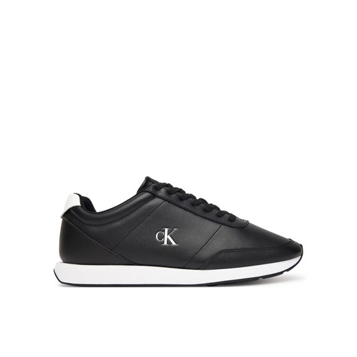 Sneakersy Calvin Klein Retro Runner Ess Lth YM0YM01355 Czarny ze sklepu eobuwie.pl w kategorii Buty sportowe męskie - zdjęcie 185371067