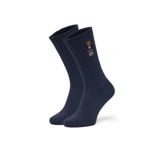 Skarpety Wysokie Męskie Polo Ralph Lauren 449P02372001 Granatowy ze sklepu eobuwie.pl w kategorii Skarpetki męskie - zdjęcie 185371085