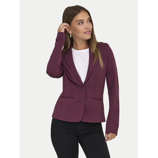 ONLY Marynarka Poptrash 15153144 Bordowy Regular Fit ze sklepu MODIVO w kategorii Marynarki damskie - zdjęcie 185371705