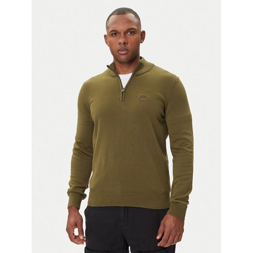 Aeronautica Militare Sweter 252MA1578UL00506 Zielony Regular Fit ze sklepu MODIVO w kategorii Swetry męskie - zdjęcie 185371728