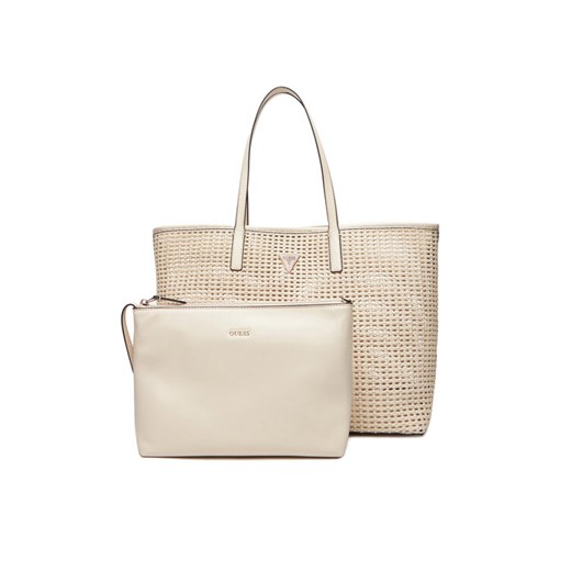Guess Torebka Brigitta HWWZ72 06240 Écru ze sklepu MODIVO w kategorii Torby Shopper bag - zdjęcie 185371729