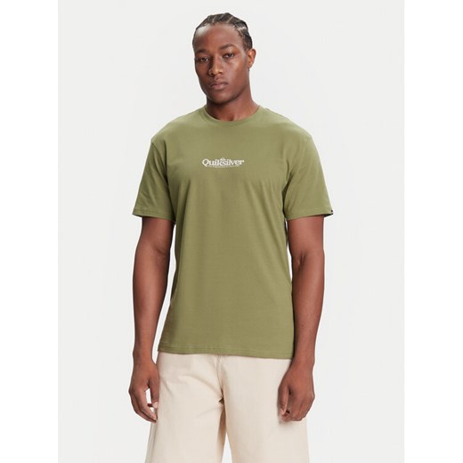 Quiksilver T-Shirt EQYZT08174 Zielony Regular Fit ze sklepu MODIVO w kategorii T-shirty męskie - zdjęcie 185371775
