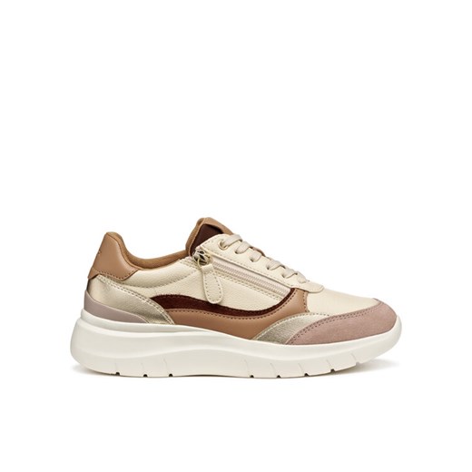 Geox Sneakersy D Plummery D56YNE 0BC6P C1056 Écru ze sklepu MODIVO w kategorii Buty sportowe damskie - zdjęcie 185371847