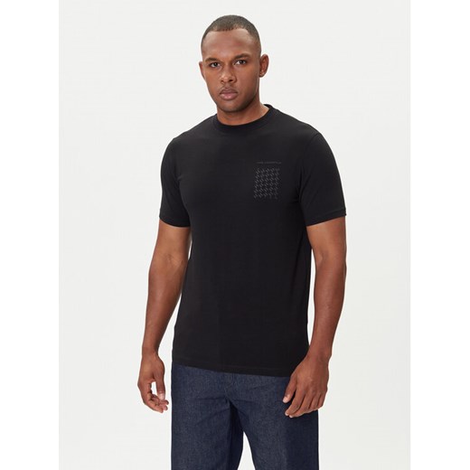 KARL LAGERFELD T-Shirt 755034 554221 Czarny Regular Fit ze sklepu MODIVO w kategorii T-shirty męskie - zdjęcie 185371879